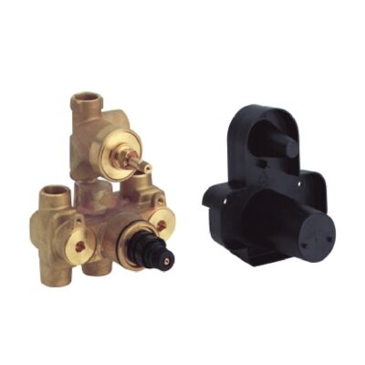 サーモスタット埋込混合栓3/4″ 埋込本体部