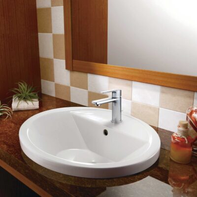 オーバル型オーバーカウンター洗面器