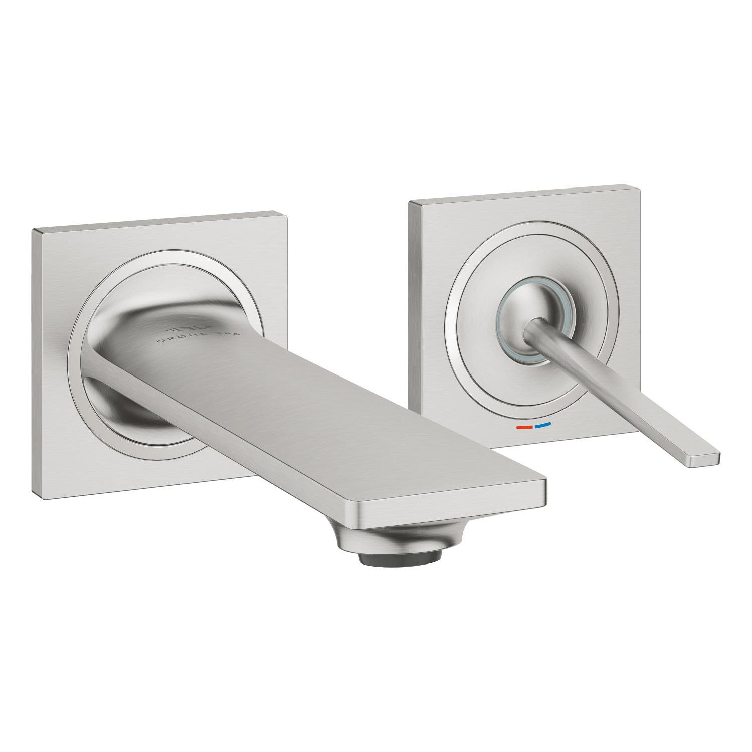 シングルレバー壁出洗面混合栓（スーパースチール）