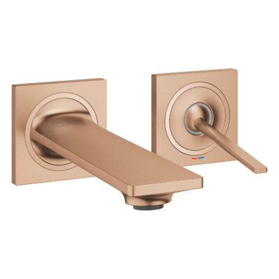 シングルレバー壁出洗面混合栓（ブラッシュドウォームサンセット）