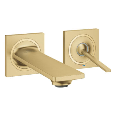 シングルレバー壁出洗面混合栓（ブラッシュドクールサンライズ）