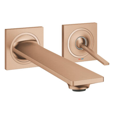 シングルレバー壁出洗面混合栓（ブラッシュドウォームサンセット）