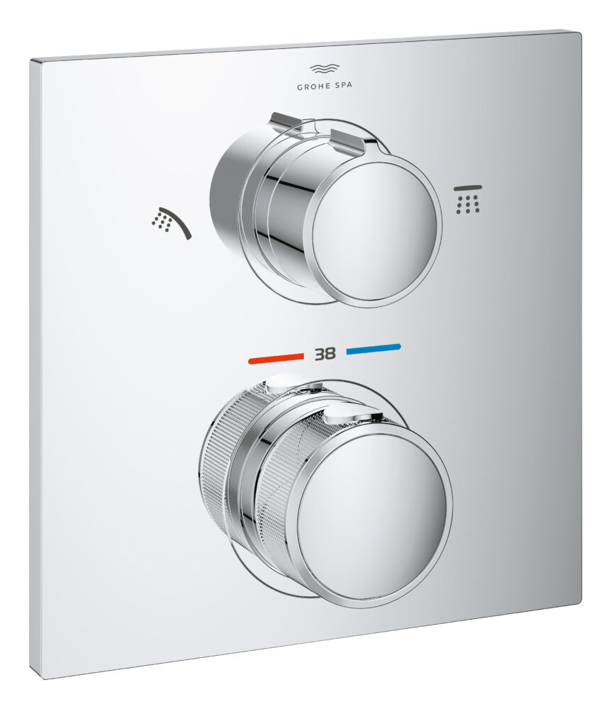 サーモスタットシャワー2方切替埋込混合栓 化粧部｜製品情報｜GROHE