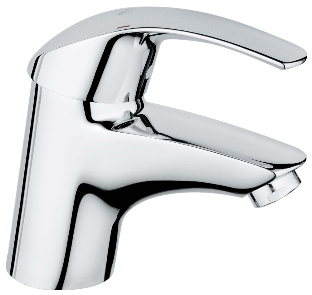 グローエ JP364502 洗面水栓 ユーロキューブ 据置洗面器用 シングルレバー洗面混合栓 クローム 一般地 引棒なし