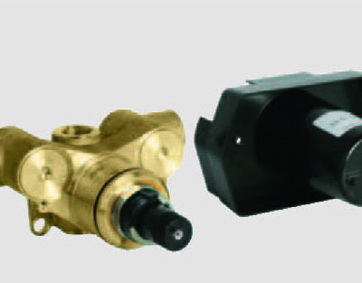 サーモスタット埋込混合栓　埋込本体部1/2″