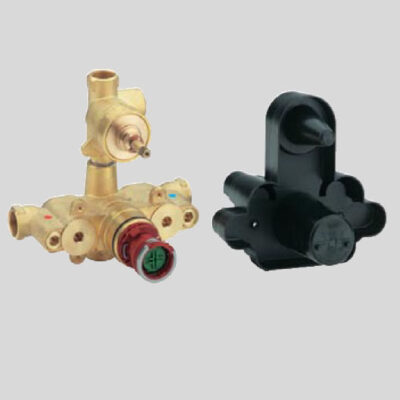 サーモスタット埋込混合栓3/4″埋込本体部