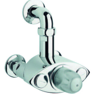 大型サーモスタット混合栓1″壁取付仕様