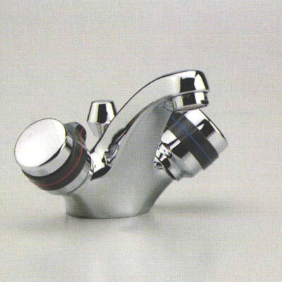 2バルブV型洗面ミキサー1/2″