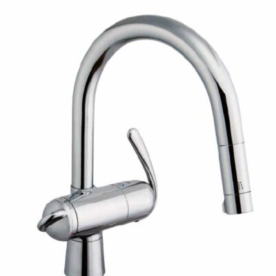 ゼドラ浄水器兼用シングルレバーキッチン混合栓(トクラス製カートリッジ付)