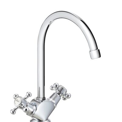 2ハンドルキッチン混合栓(クロスハンドル) 寒冷地仕様