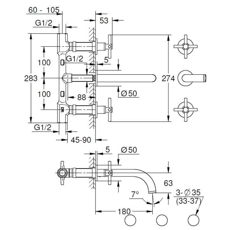 ニチアス MGマイティカバーALGC 90A 厚み80mm 2枚入り - 2