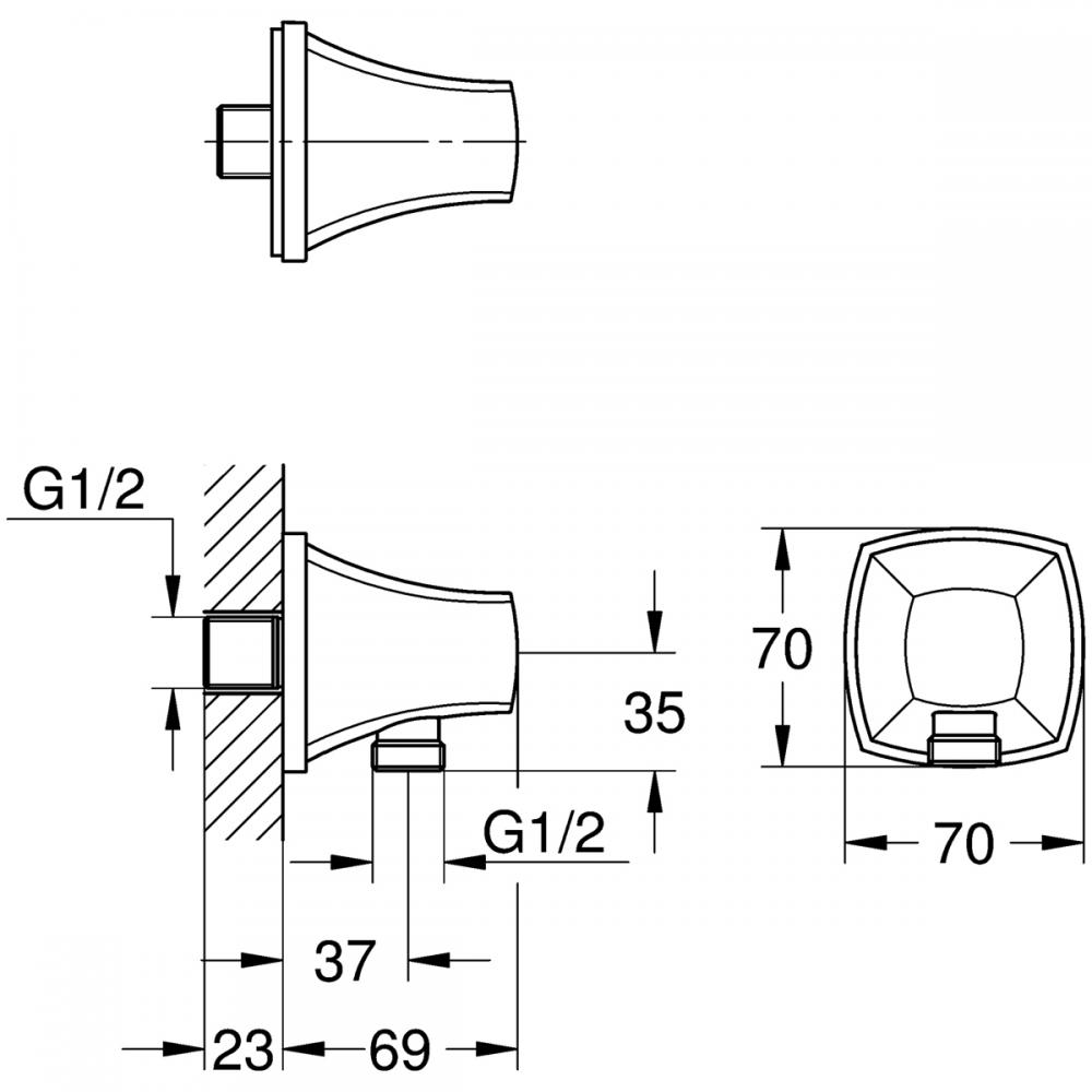 商品 27970000 グローエ GROHE シャワー給水口