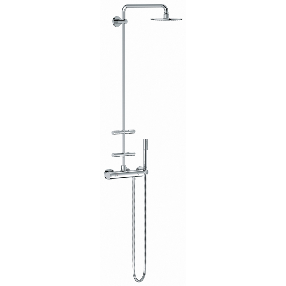 レインシャワーシステム シャワーシステム サーモスタットタイプ 角度可変サイドシャワー付き 2737400J / キッチン水栓・洗面水栓・浴室水栓・ シャワーヘッドのGROHE(グローエ)