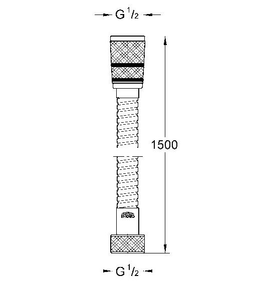 メタフレックスシャワーホース1,500mm｜製品情報｜GROHE(グローエ