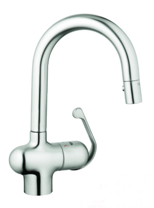 JP350800 グローエ GROHE 寒冷地仕様 ヘッド引出タイプ コールドスタート仕様 シングルレバーキッチン混合栓 ゼドラ