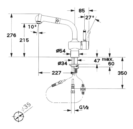 シングルレバーキッチン混合栓1/2″｜製品情報｜GROHE(グローエ
