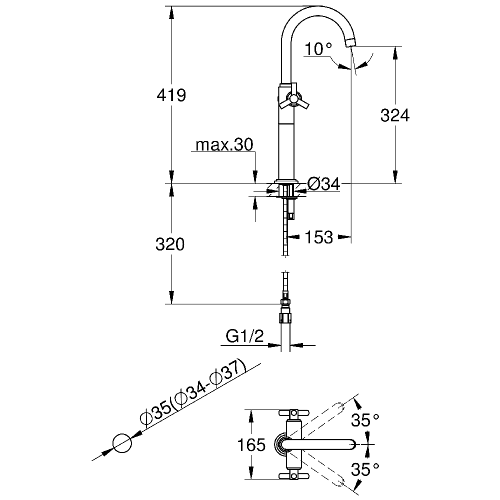 限定モデル アクアマーケット 2号店 送料無料 グローエ GROHE JP 2278 01 ATRIO アトリオ 2ハンドル洗面混合栓 据置き洗面器用  引棒無