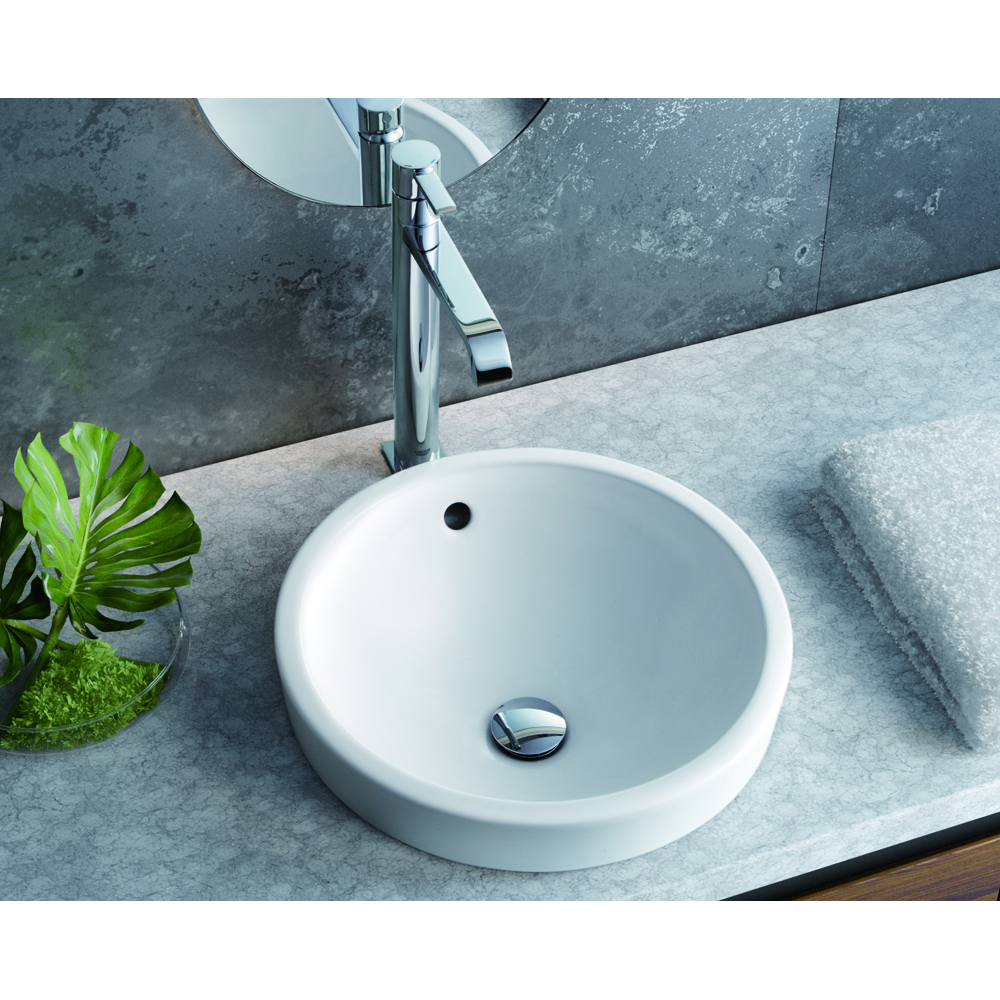 破格値下げ】 クラシールGROHE JAPAN COLLECTIONS WASHBASINS ハーフベッセル洗面器 ホワイト 陶器製 JPK10800  洗面器 グローエ